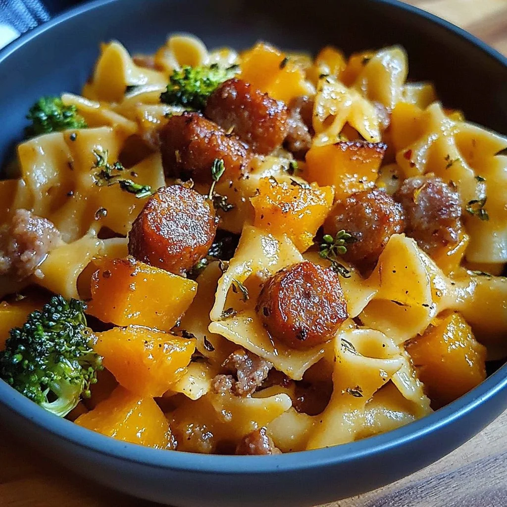 Autumn Sausage Pasta Squash