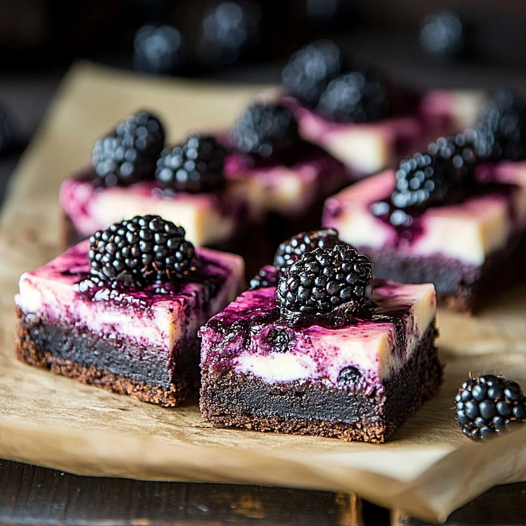 Blackberry Cheesecake Brownies