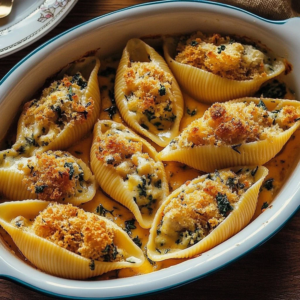 Delicious Pumpkin Stuffed Shells with Herbs