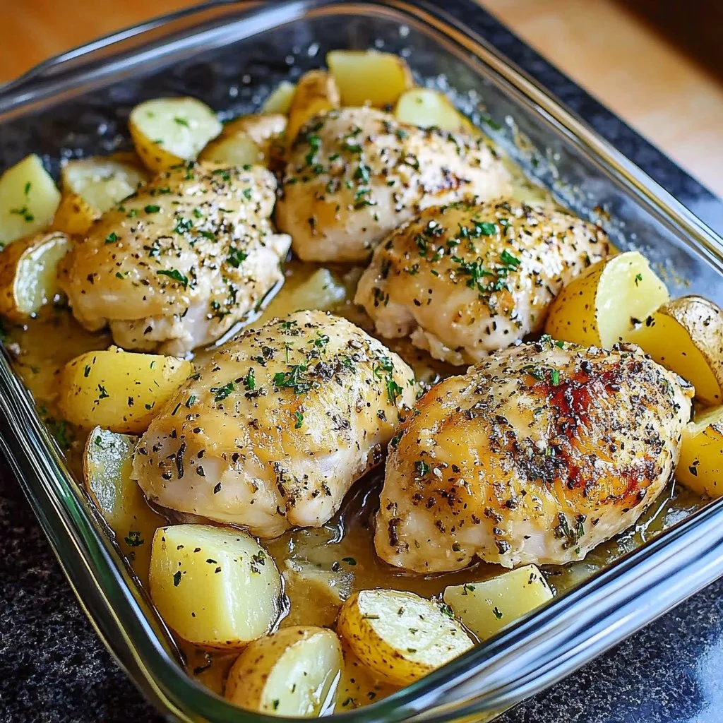 Garlic Parmesan Chicken and Potatoes