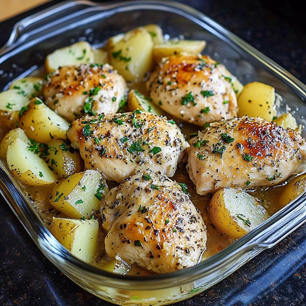 Garlic Parmesan Chicken and Potatoes