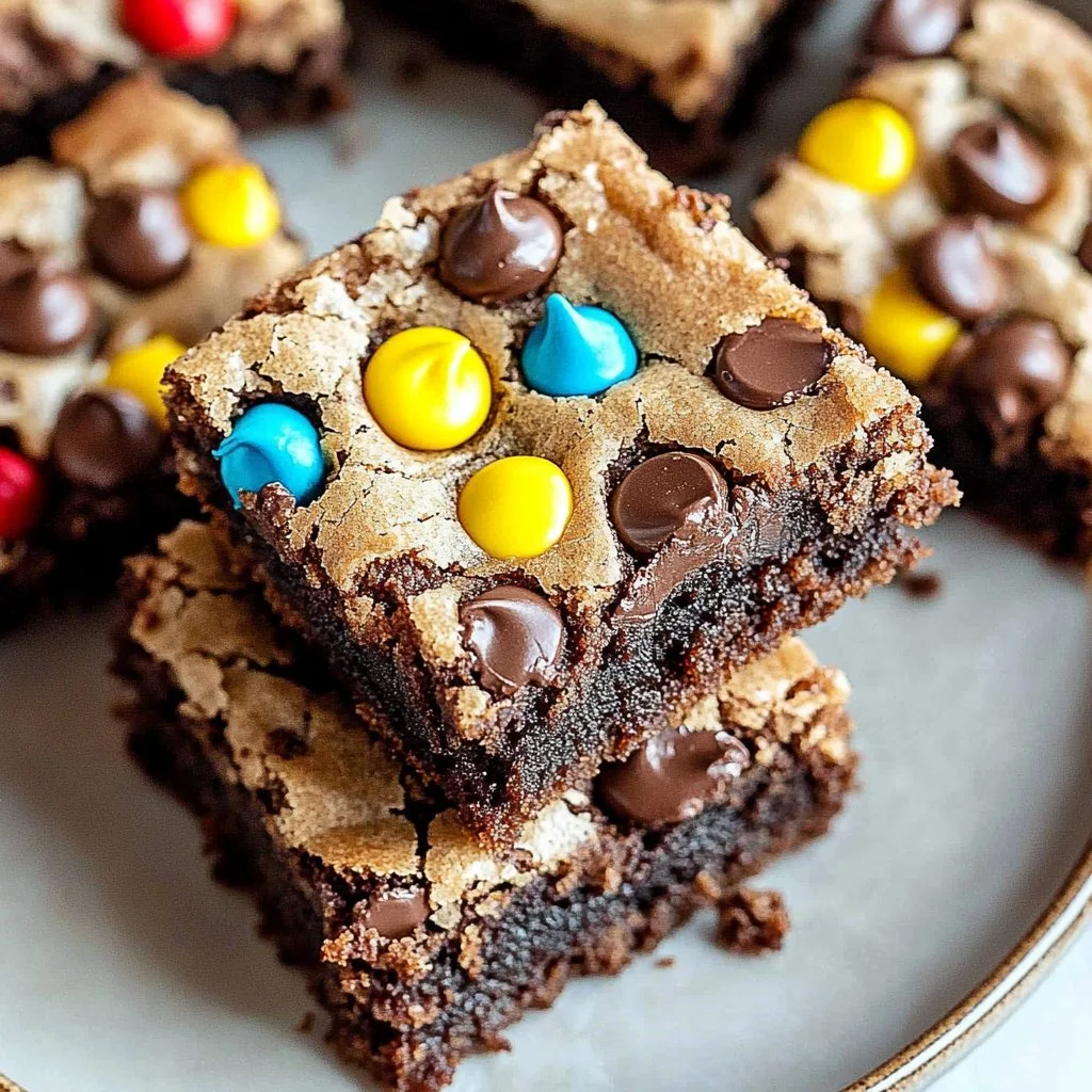 Monster Cookie Fudgy Brownies