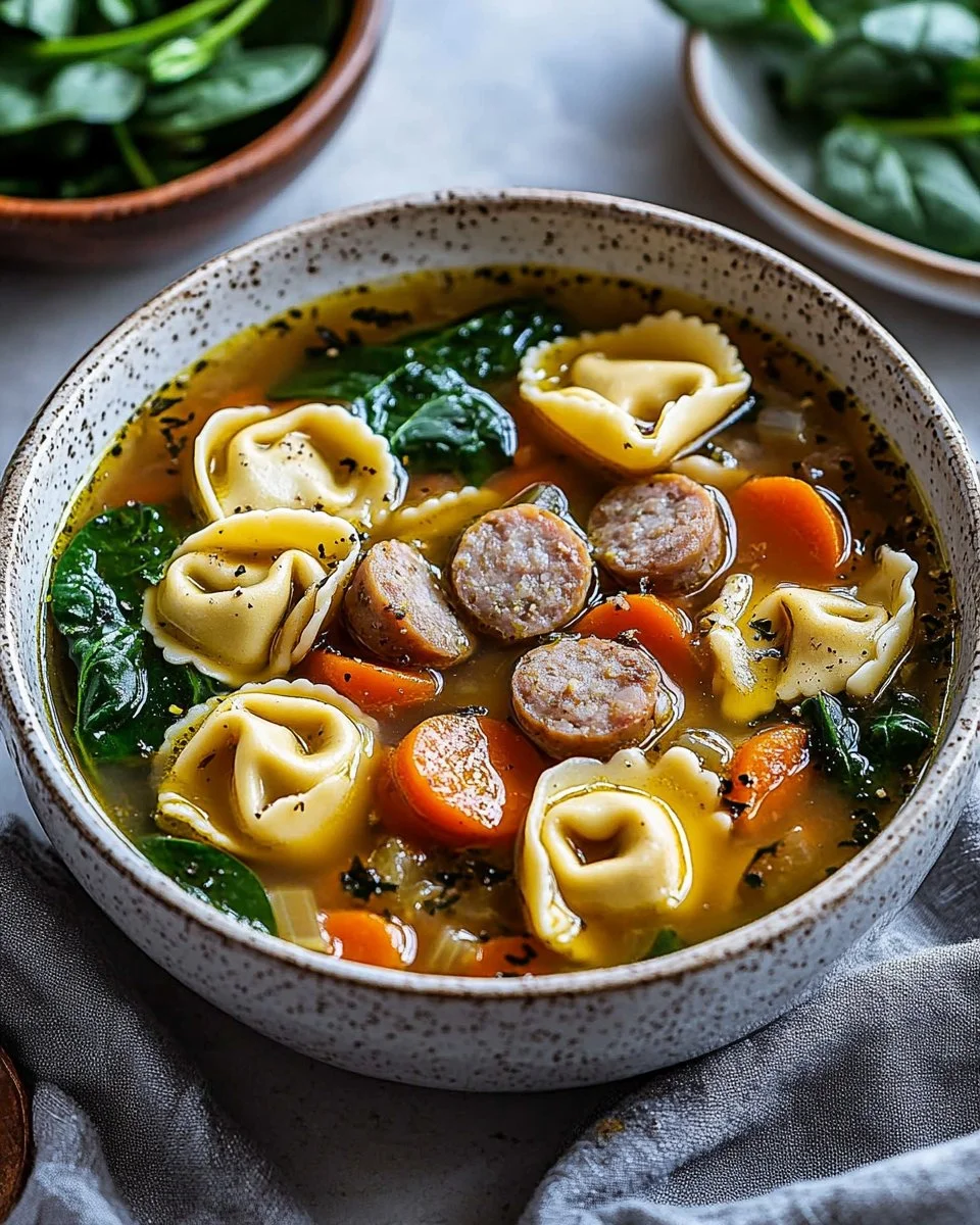 Hearty Italian Sausage Tortellini Soup for Cozy Fall Nights
