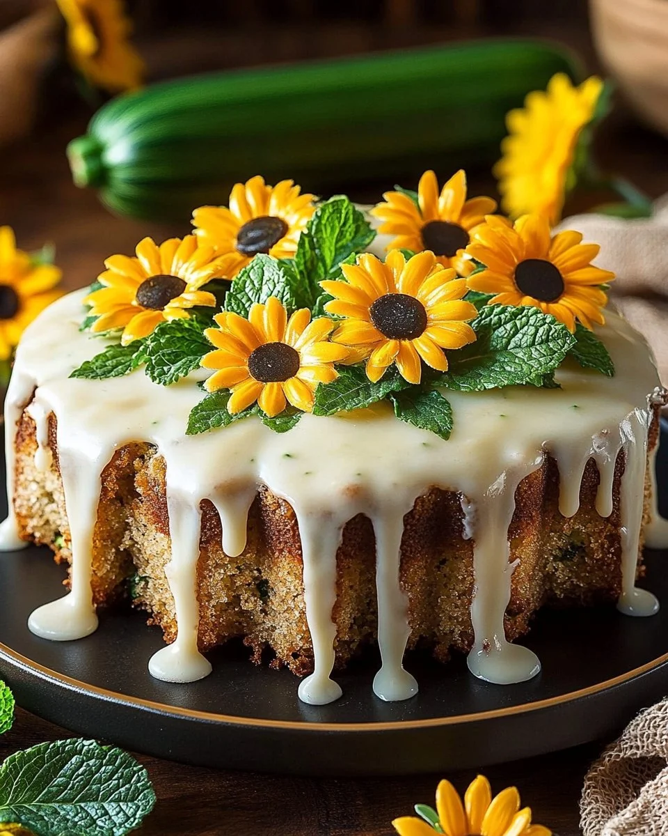 Irresistible Homemade Zucchini Cake With Brown Sugar Icing