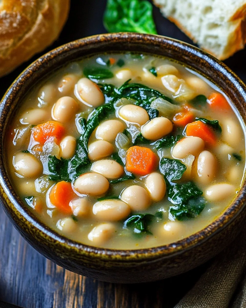 Satisfying High Protein White Bean Soup for Quick Healthy Comfort