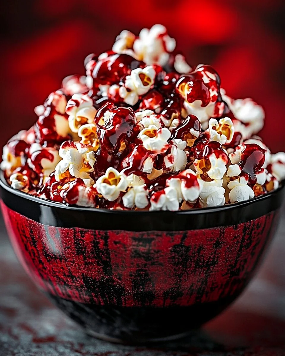 Sinfully Sweet Bloody Red Velvet Popcorn Recipe for Spooky Parties