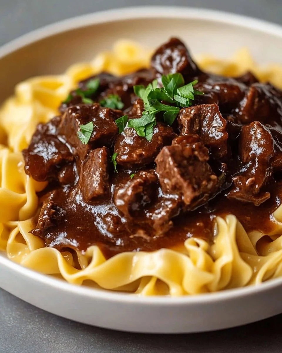 Slow Cooker Beef and Noodles Recipe