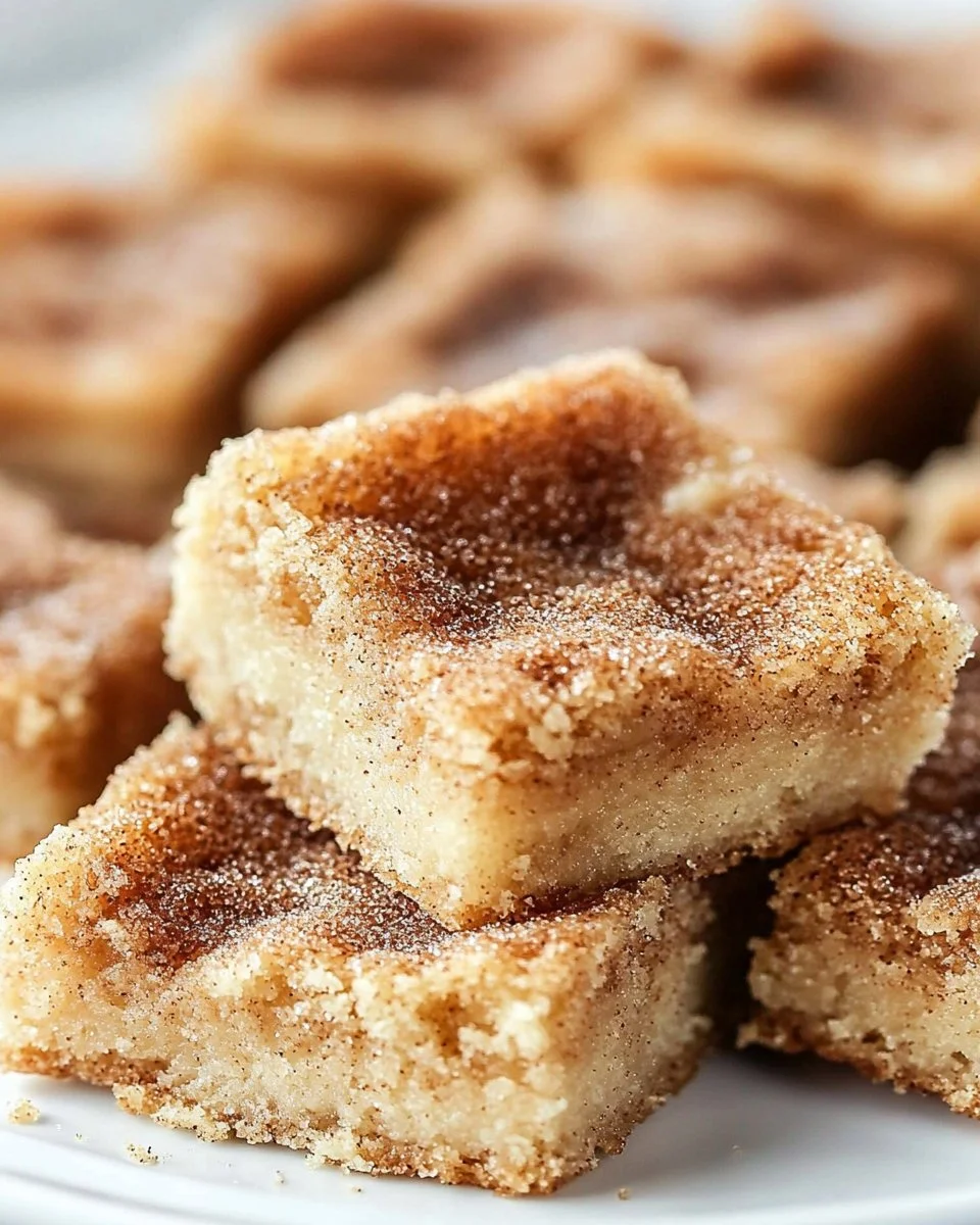 Soft and Buttery Easy Cinnamon Sugar Blondies for Fall Baking